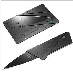 包邮 creative outdoor portable fruit knife card credit cards-folding knife knife Switzerland Saber gift
