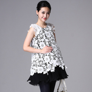 Savvy Mommy brand new easing maternity dresses elegant fashion pregnancy women skirt dresses pot Po 1007