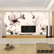 蕊西大型壁画|客厅壁纸背景墙|墙纸卧室|壁纸电视墙|3157