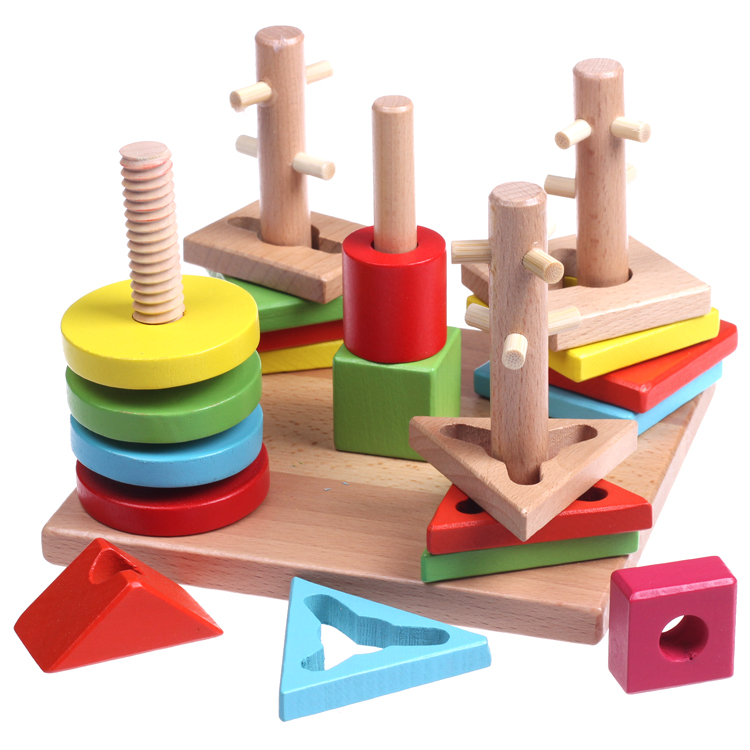 Colorful Zhihuipan woodiness Geometry shape Pair Disassembly and assembly Building blocks wooden Intelligence toys 0.6in the Toy/Childs/Puzzle/Building block/Model , Beads/Jigsaw/Pair/Disassembly/Beat Toy , Geometry sets column category - from Buy2taobao.com to provide professional Taobao agent buy service