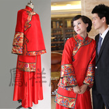 凤祥阁/红馆旗袍婚庆秀和服新娘装敬酒服秀禾服长袖旗袍春/心相应