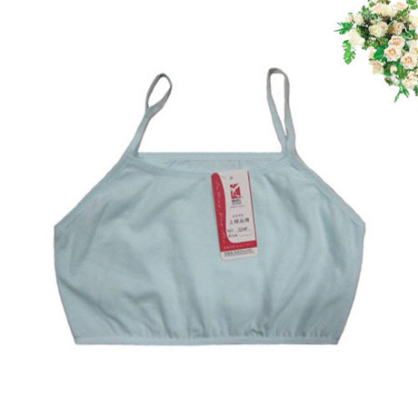 学生 少女莱卡棉半件小吊带小背心 内衣抹胸 纯