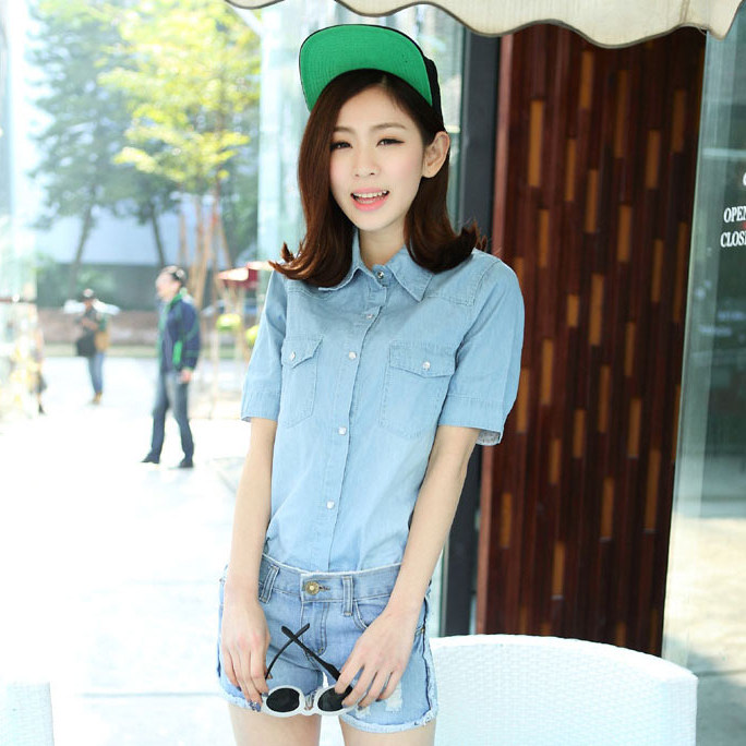 <em>短袖衬衫女</em> : <em>短袖衬衫女</em>图片及搭配,<em>短袖衬衫女</em>