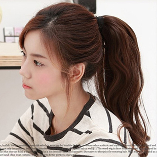 Masson wig curls really making a long curly-tail tied Masson Masson PEAR volume hair