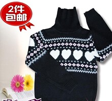 2011冬特厚款女童毛衣儿童大童加厚羊毛衫羊绒衫童装 <span class=H>好评</span>如潮