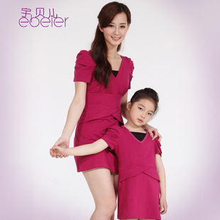  品牌亲子装秋冬装新款加厚母子母女装父子父女装宇贝儿家庭装