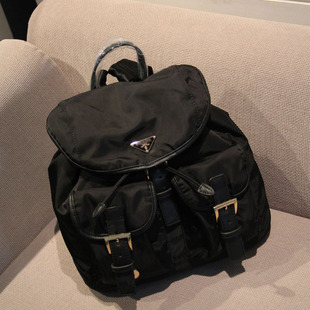  【Zoey】欧美大牌同款 帅气实用十足 进口防水帆布配牛皮双肩背包