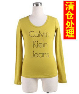 <span class=H>CALVIN</span> <span class=H>KLEIN</span> JEANS 卡尔文&middot;克莱恩 女款上衣长T恤