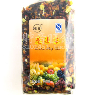  厂家直供 保真 花果茶果粒茶水果茶 怡爽水蜜桃味 500g 果肉可吃