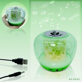 MP3MP4配件/水晶苹果/迷你音响/魅惑音乐/七彩苹果音箱230克