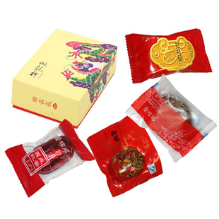  商城正品爱哆哆宝宝满月喜蛋礼盒西式宫廷桃酥喜饼西点红蛋无添加