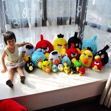 多诺品牌 大号愤怒的小鸟Angry birds公仔毛绒公仔玩具娃娃