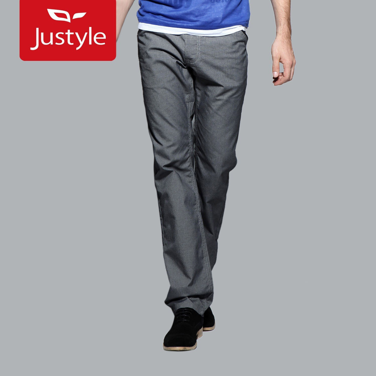 【Justyle】<span class=H>英伦</span>男装<span class=H>精品</span><span class=H>时尚</span>春装直筒长裤男士<span class=H>休闲</span>裤男款裤子