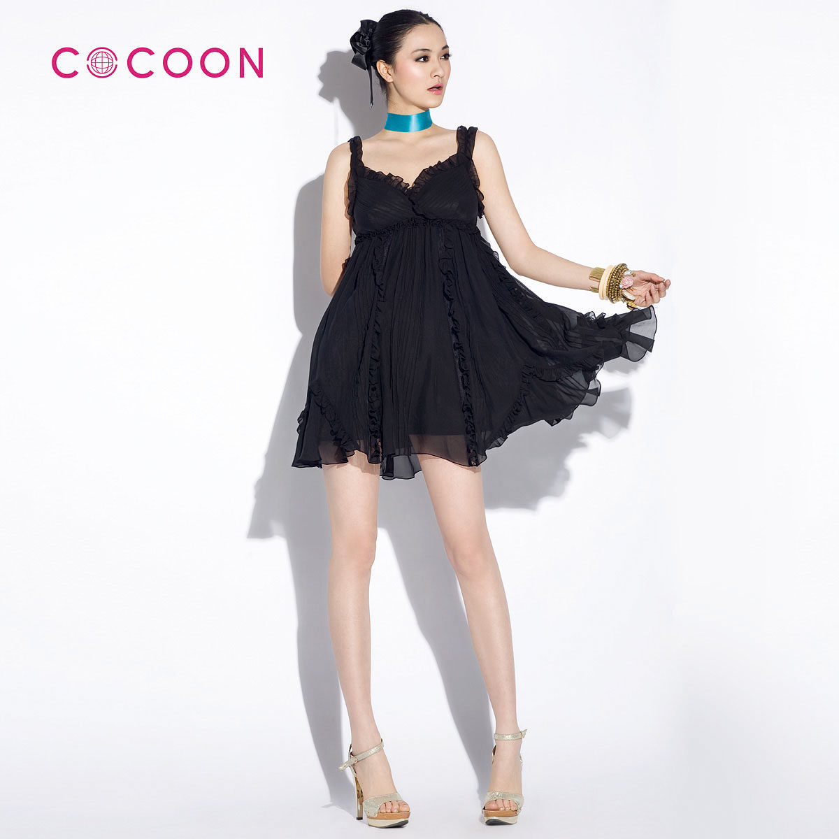 COCOON可可尼2012新品收腰连衣裙女装202102030原价1298