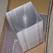 80克CD方盒 CD空盒 光盘盒 透明CD盒 08明单面 透明CD盒