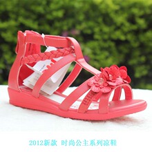 ABC童鞋正品专柜2012夏款女童时尚舒适公主皮凉鞋沙滩鞋P22135727