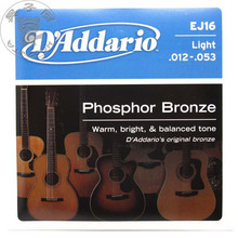 美国达达里奥琴弦D'Addario EJ16民谣木吉他琴弦012-053 原装正品