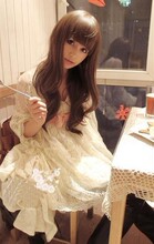包邮非主流假发 长 卷 蓬松 齐刘海长卷发 长发 女生韩版假发套