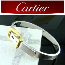 Cartier no siempre es todo color de la herencia clásica de los hombres de la moda y la tarjeta de seductor * sub-hyun de titanio pulsera brazalete de cierre personalizado