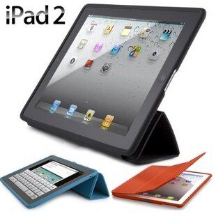 全国包邮 ipad2 超薄休眠保护套 smart cover 外壳皮套 送6配件