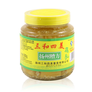  【天猫超市】三和四美 扬州糟方豆腐乳 500g/瓶 扬州酱菜系列