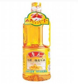  鲁花 压榨一级花生油1L