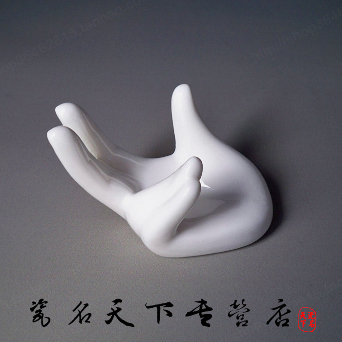 凝雅 招财佛手茶托 玉手陶瓷茶漏架茶滤架功夫茶具茶道配件家用|ruв категории посуда, чайный сервиз, блюдце - от Buy2taobao.com для оказания профессиональной услуги покупки агента Taobao