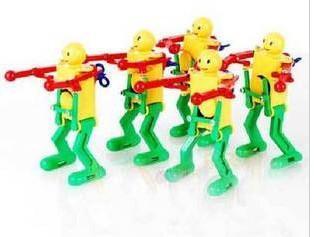 上链跳舞机器人※新奇特玩具-会跳舞的发条机器人 地摊玩具批发