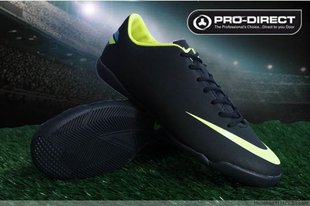  特价包邮正品新款耐克刺客8代平底室内足球鞋 黑绿 nike男鞋