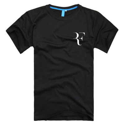 2014新款rf logo罗杰费德勒短袖t恤夏装纯棉大码男roger federer