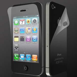 iphone4s屏幕保护膜 苹果5s高透高清 4s双面磨砂 三星 小米M2贴膜