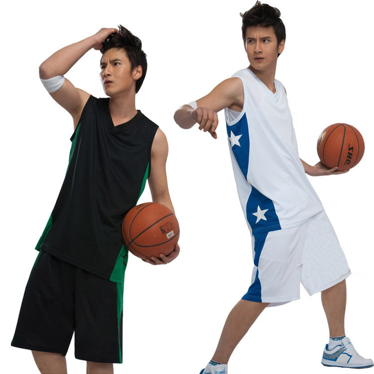 New men's basketball suits suits basketball clothes training clothing print custom shirt printing, 16 colours