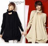 2010新春精品新款日韩版特价女装衣服热卖上衣配围巾3092