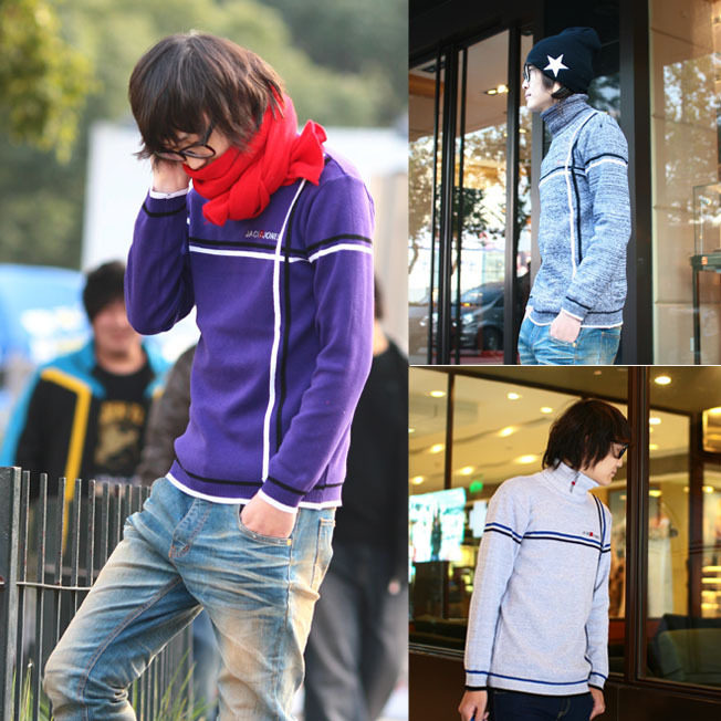 男装<em>毛衣</em>,线衣【新古着大<em>毛衣</em>】男穿~超音波霸