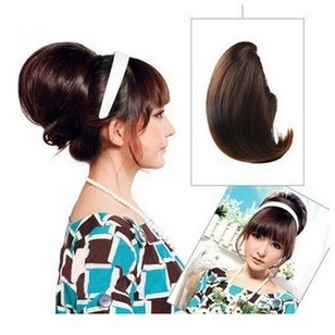 Black hair bride wig Hepburn Hepburn high contract for wig styling brides letting wig