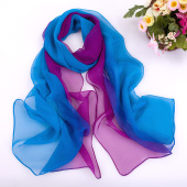 Burst cheap chiffon Ms long section of decorative scarves and shawls scarves wild solid color gradient