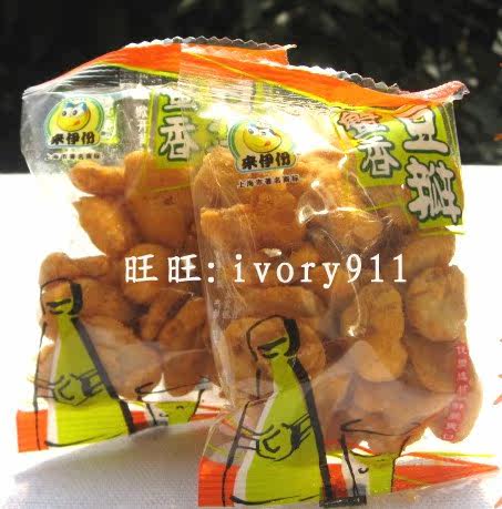 四皇冠【上海来伊份专柜】炒货类零食来一份 蟹香豆瓣 500克 hot