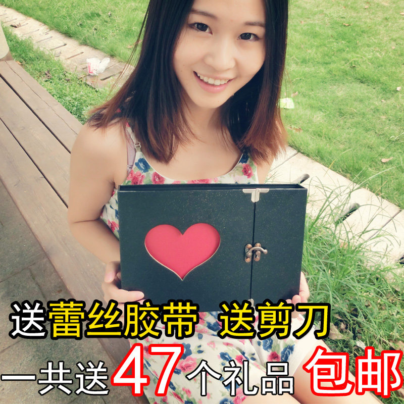 10寸包邮镂空diy相册韩国镂空粘贴创意礼品情侣宝宝影集大本送礼