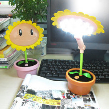伊品堂正品 植物花充电台灯 LE节能灯 个性台灯 创意促摸开关