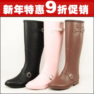 镇店之宝韩版靴子月销千双Red Rain马靴修腿显瘦水鞋 雨鞋 雨靴