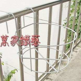 花架大號白色陽台花架,欄杆扶手防盜窗可挂鐵制壁挂花架TY2701在類目 住宅傢俱, 架類, 花架/花幾中 - 來自Buy2taobao.com提供專業的淘寶代購服務
