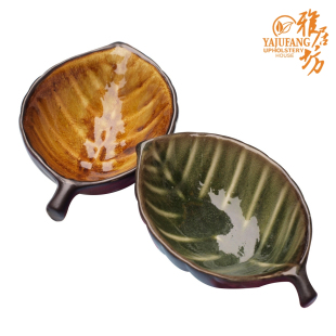 Agile small fruit bowl mask Bowl square candy dish Dim Sum dishes snack plate maple leaf salad bowl 70 percent robbed