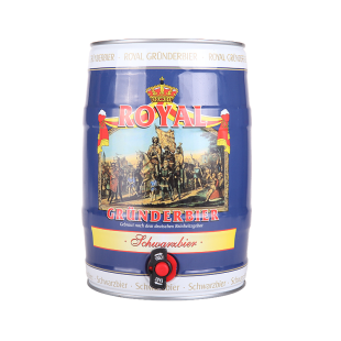  【天猫年货】德国原装进口 皇家黑啤酒5L*1桶装 新年大促 3桶包邮