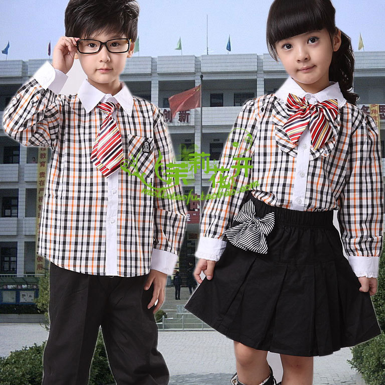春秋长袖韩国日本深圳小学生校服班服幼儿园套