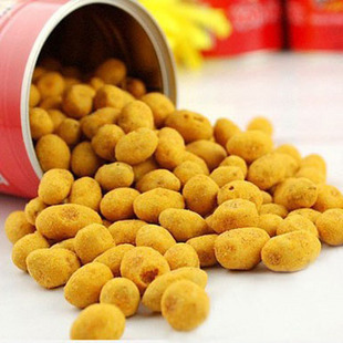  年货 新品 进口零食 泰国特产大哥花生豆230g/310g 烧烤味 罐装