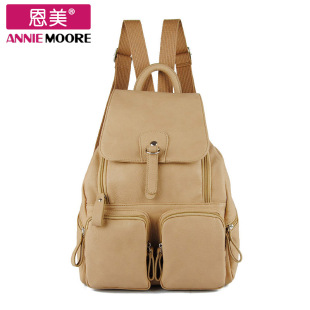  恩美正品新款旅游背包休闲女士双肩 女式韩版潮包包 学院风双肩包