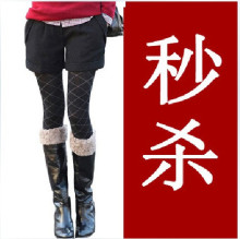 限时秒杀韩版新款秋冬打底裤 毛呢短裤女靴裤  秒杀67元