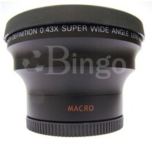 58MM 0.43X 超广角镜头 58MM 广角附加镜 佳能550D 18-55适用