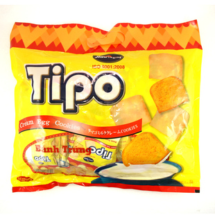  正品特价 越南进口特产 Tipo白巧克力面包干300g 鸡蛋奶油面包干