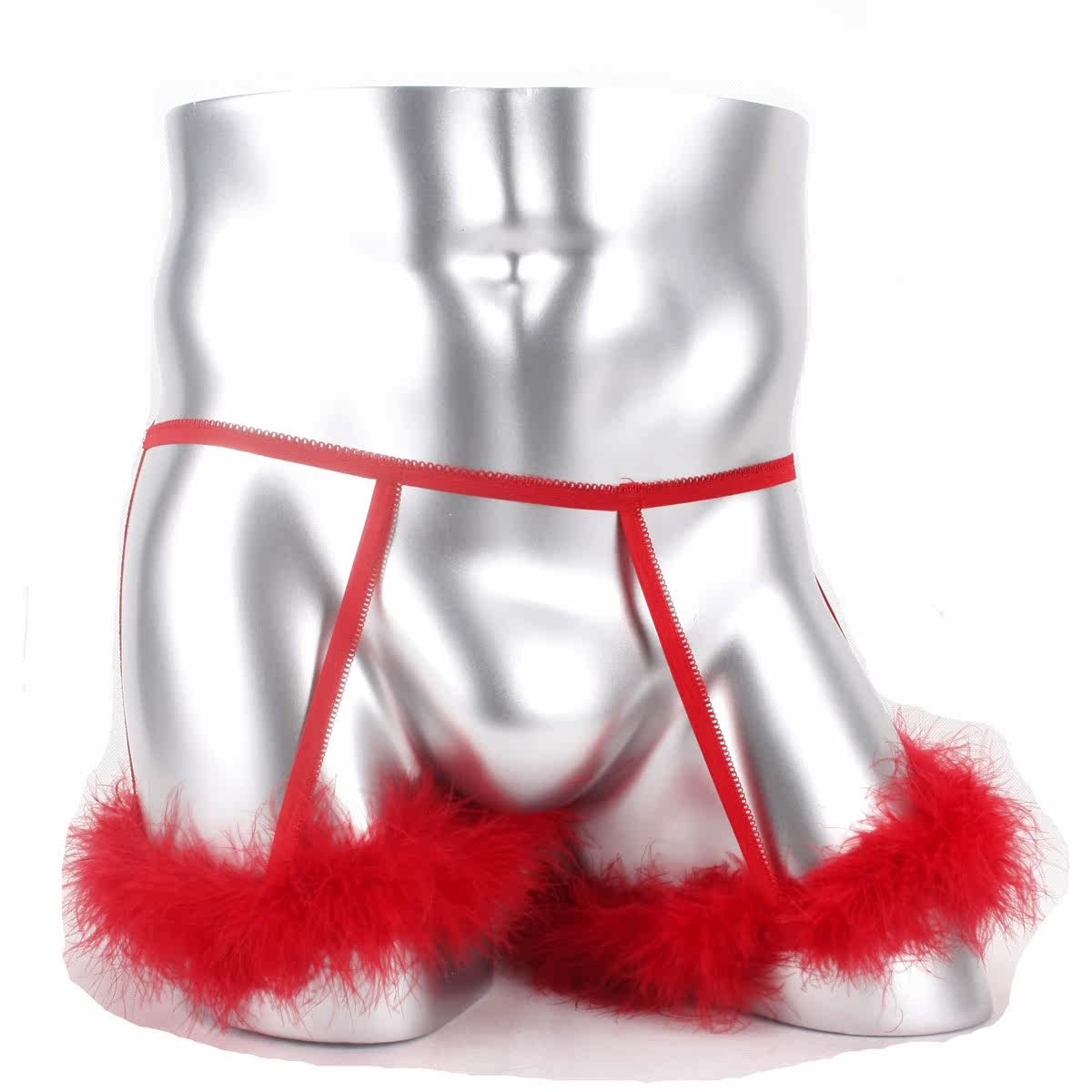 疯狂激情性感<em>男士内裤开档</em>诱惑双丁T裤暴露臀